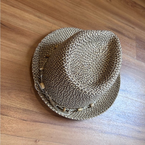 Waverley Beige Straw Hat with Beaded Band - Picture 7 of 7